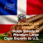 Dominican Republic Holds Steady in Premium Large Cigar Exports to the U.S.

In 2024, premium cigar imports from the Dominican Republic totaled 106 million units — a slight 1.8% decline from 2023’s 107.9 million.

This modest drop may reflect a late-year shift in imports toward more mass-market products under alternate HTS codes, while premium demand cooled slightly.�Still, the Dominican Republic remains a key pillar of the U.S. premium cigar supply chain.�

CAA 2024 U.S. Cigar Imports Year-End Trends summary: https://loom.ly/tlRbatY

#caa #cigarassociation #industrydata